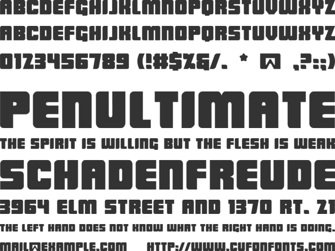 Low Rider BB font preview