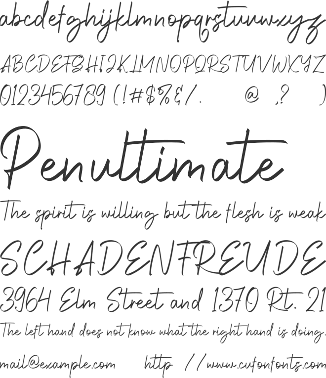 Holdington font preview