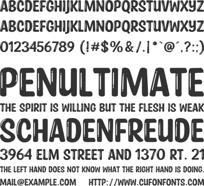 Stay and Shine font preview