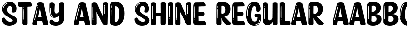 Stay and Shine Regular font