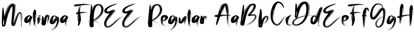 Malinga FREE Regular font