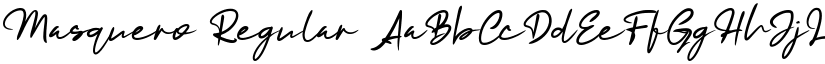 Masquero Regular font