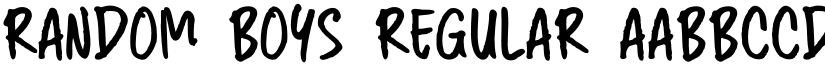 Random Boys Regular font