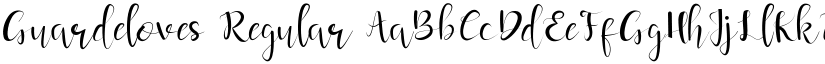 Guardeloves Regular font