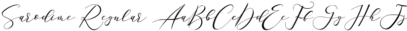 Sarodime Regular font
