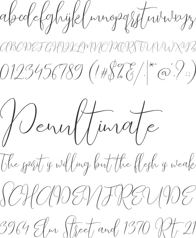 Love Surely font preview
