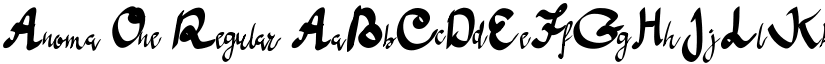 Anoma One font download