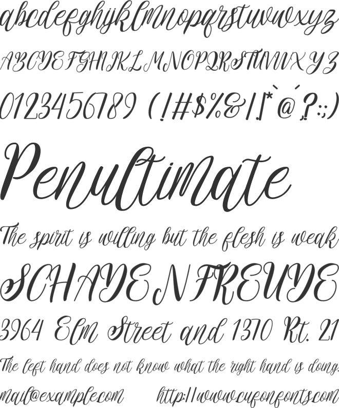 rehattyn font preview