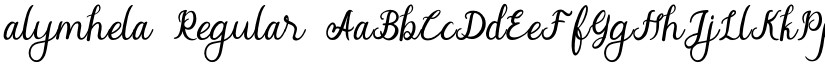alymhela Regular font