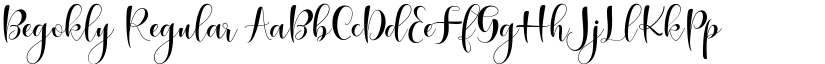 Begokly Regular font