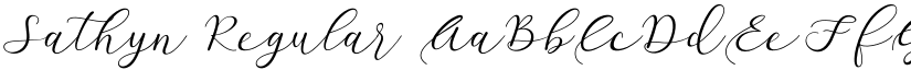 Sathyn Regular font