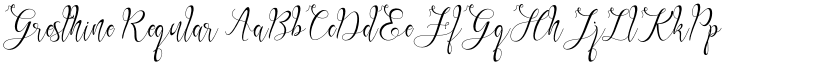 Gresthine Regular font