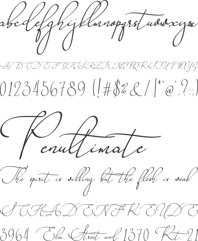 Singapore Landscape font preview