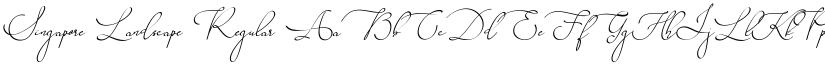 Singapore Landscape Regular font