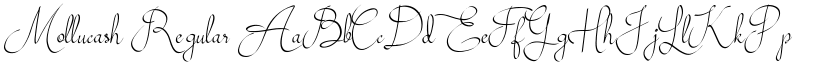 Mollucash Regular font