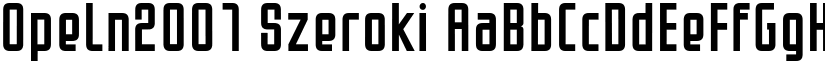 Opeln2001 Szeroki font