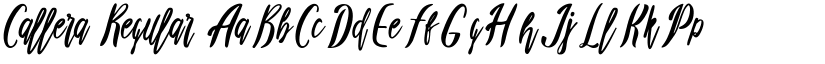 Callera Regular font