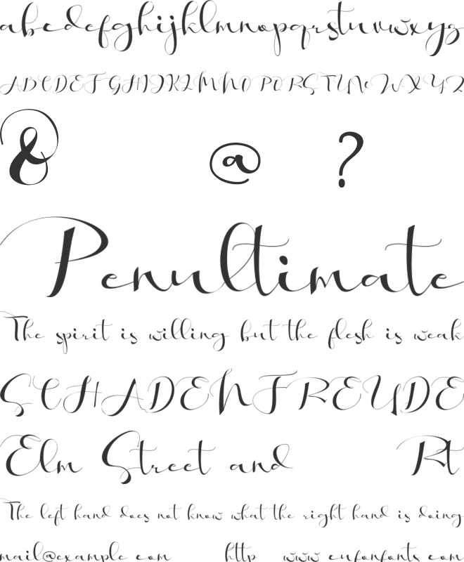 Khatmadu font preview