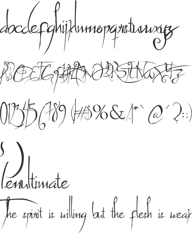 Ruf In Den Wind font preview