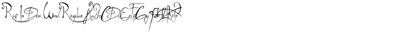 Ruf In Den Wind Regular font