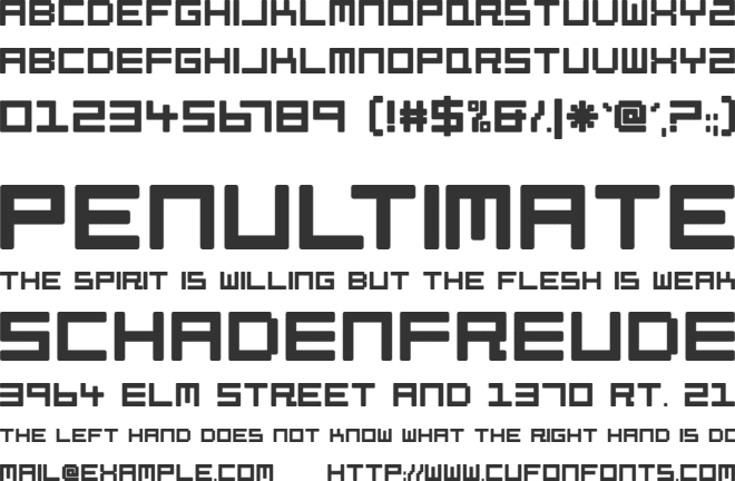 Petitinho font preview