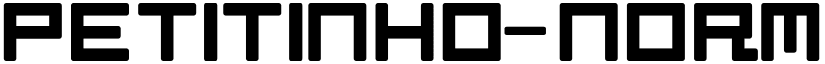Petitinho-Normal font