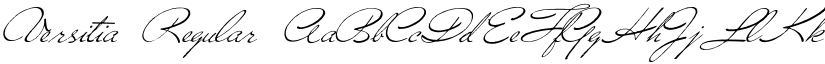Versitia Regular font