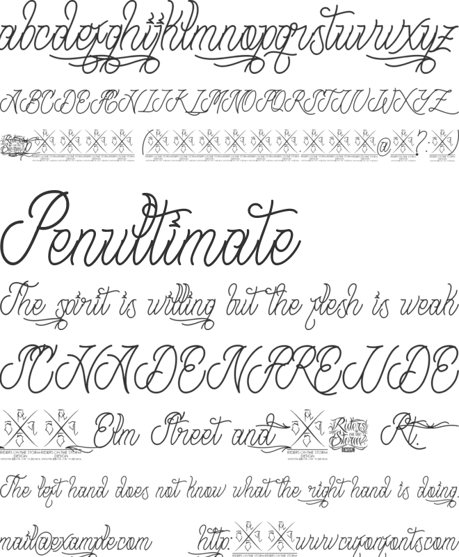 Strange Days font preview