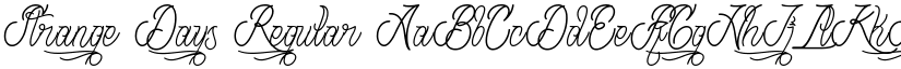 Strange Days Regular font