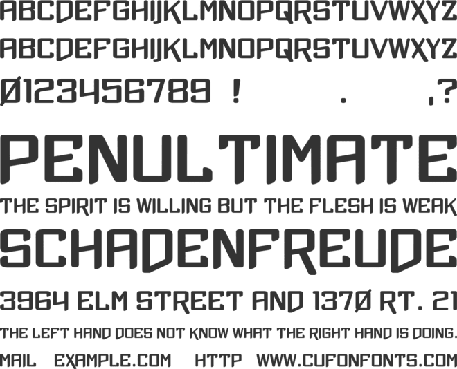 Xtreme Chrome font preview