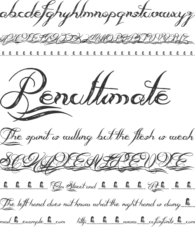 Always Beside You font preview