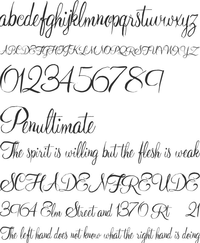 YoungRanger font preview