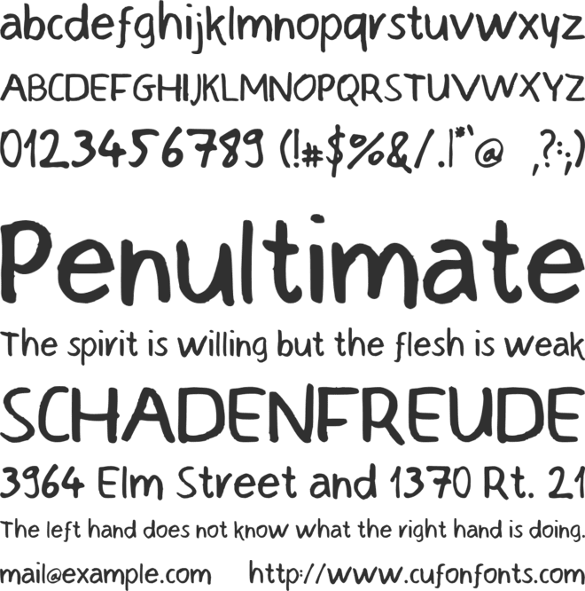 Notefont font preview