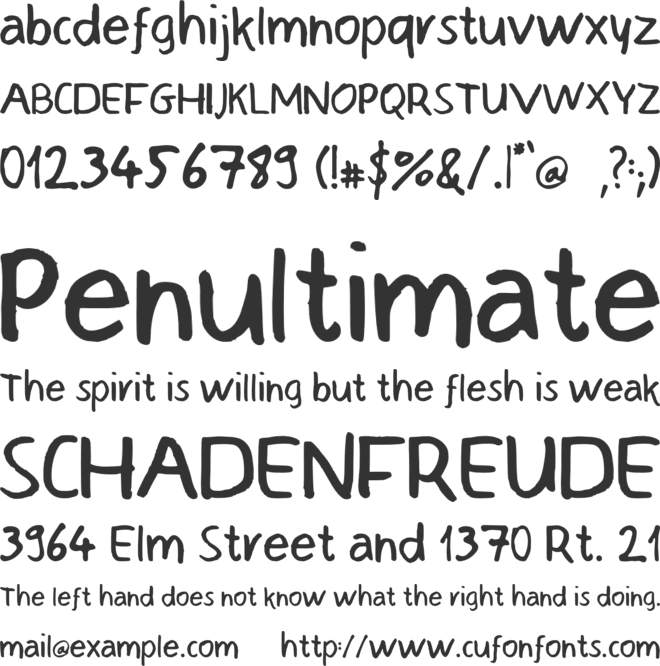 Notefont font preview