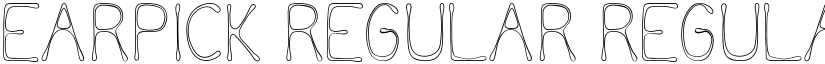 Earpick Regular Regular font