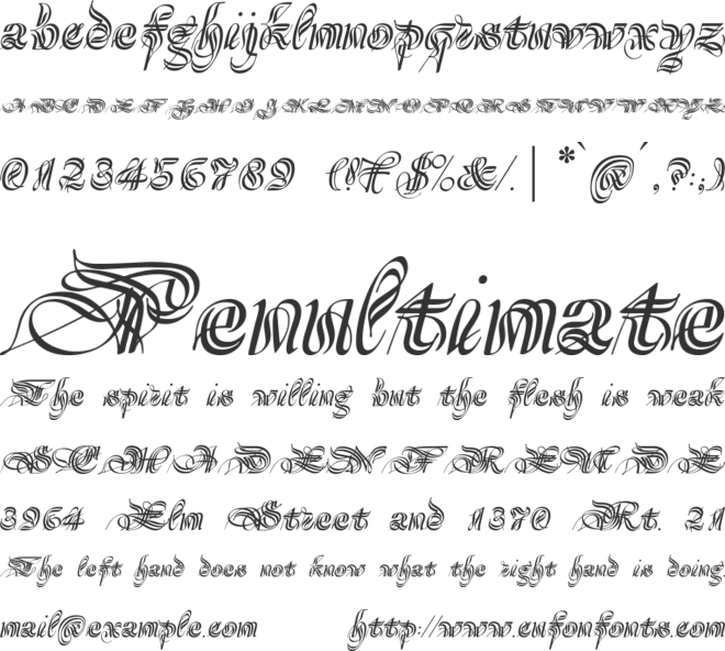 Magnificat font preview