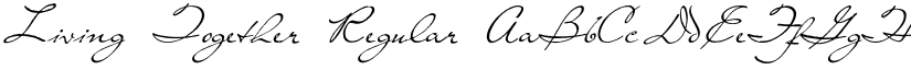 Living Together Regular font