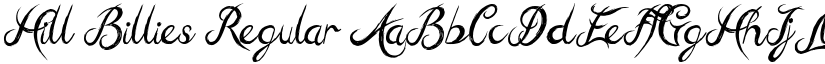 Hill Billies Regular font