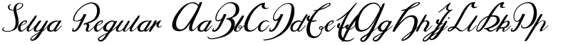 Selya Regular font