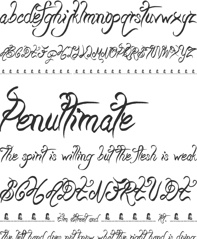 Beauty Pagent font preview