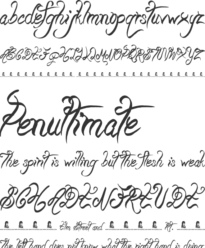 Beauty Pagent font preview