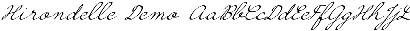 Hirondelle Demo font