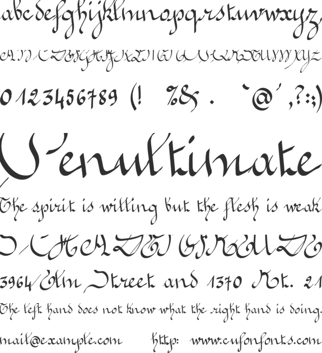 Jeannette font preview