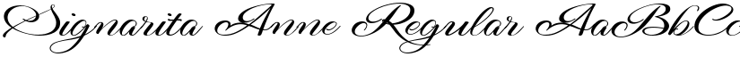 Signarita Anne Regular font