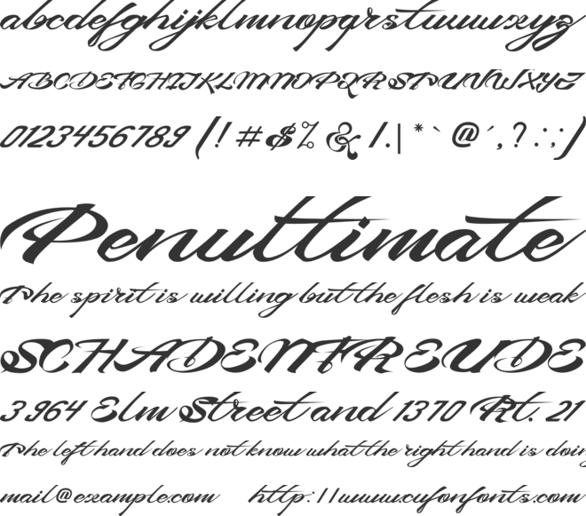 Devil East Free font preview