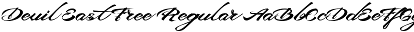 Devil East Free Regular font