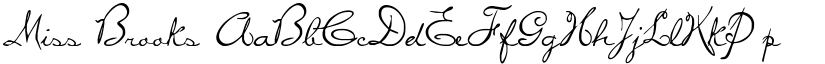 Miss Brooks font