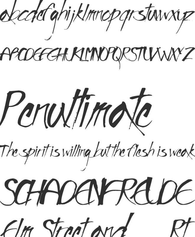 Impronta font preview