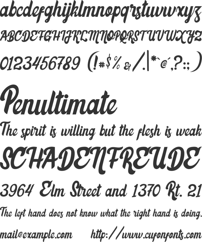 Mumbai Curry Demo font preview