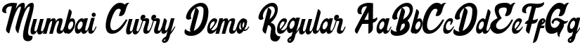Mumbai Curry Demo Regular font
